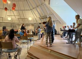 Konsertrepetition i kapellet